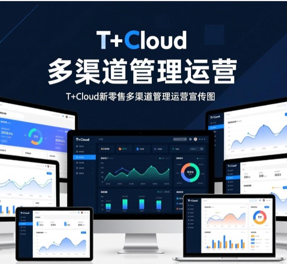 T+Cloud新零售 多渠道管理運(yùn)營(yíng) 全場(chǎng)景營(yíng)銷(xiāo)整合  選擇T+Cloud，POS前端也能實(shí)現(xiàn)餐廳的業(yè)務(wù)，與零售業(yè)務(wù)完美融合。線上通過(guò)電商通，天貓、微店的業(yè)務(wù)數(shù)據(jù)統(tǒng)一歸集。
